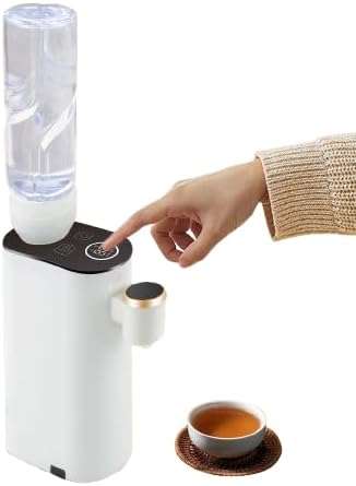 Mini Countertop Water Dispenser with Instant Hot Water, 5 Temp Settings & LED Display, Portable Water Cooler for Home Office Travel Touch Control, Safety Lock, Bag Included