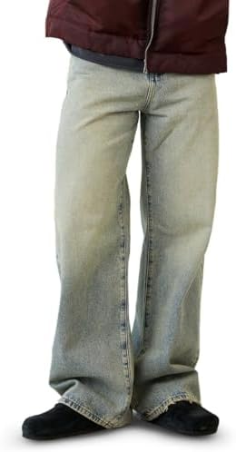 PacSun Mens Mason Baggy Barrel Jeans Medium Blue Tinted