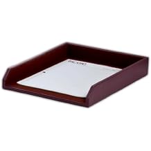 Dacasso Burgundy Leather Letter Tray