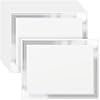 50 Count Certificate Paper 8.5 x 11 for Printing,Blank Silver Foil Border,Award Certificate Paper for Business,Graduation Diploma,School and Achievement (White)