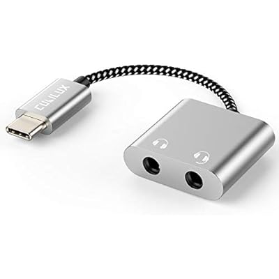 Cubilux USB C Dual Headphones Splitter Compatible with iPhone 171615, iPad Pro 1311 iPad Air 1311 iPad 1110, Type C to Double 3.5mm Audio Splitter, 2-Way Earphone Adapter for Phone, Tablet