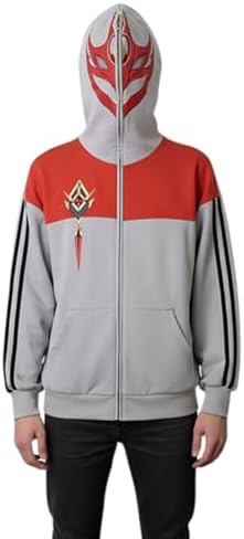 Cosfun Genshin Tartaglia Cosplay Hoodies Genshin Impact Hoodie Full Zip-up Hoodie Jacket FY0027