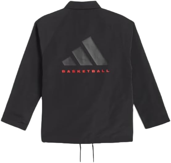 adidas BASKETBALL COACH JACKET (GENDER NEUTRAL), BLACK, MEDIUM