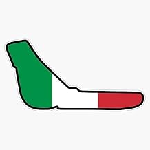 Monza Formula 1 Track Italy Colors Racing Circuit F1 Motorsport Fan Italian Race Car Window 5" Vinyl Decal Bumper Sticker