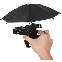 Waterproof Bike Handlebar Phone Holder with Umbrella for Motorcycles and Bicycles Compact Stable Clamp for Navigation and Outdoor Riding