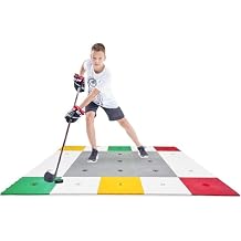Hockey Revolution 360 Zone Lit - Professional Training Flooring Tiles - Improve StickHandling and Moving, Speed on Ice, Exercise, Fitness - Indoor and Outdoor Practice Zone with Hockey Trainer App
