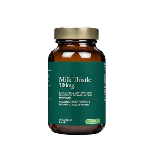 H and B, Milk Thistle 100mg 60 Capsules