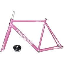 700C Fixed Gear Bike Frameset 49/52/55/58CM C Brake Aluminum Alloy Racing Track Bike Frame Quick Release 100/120mm Bike Frame with Fork