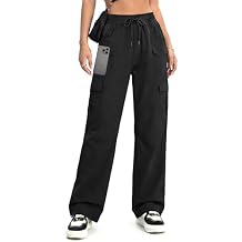 Women's Cargo Pants 28"/30" Lightweight Quick Dry Casual Travel Pant Streetwear for Work Hiking Outdoor with 8 Pockets