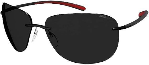 Silhouette BAYSIDE 8729 Black Racing Grey/Grey one size fits all unisex Sunglasses