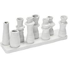 Bloomingville Stoneware Multi Vase with 8 Sections, White
