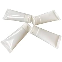 DayCount 20Pcs Empty Plastic Squeeze Tubes Cosmetic Containers Refillable 50ml/1.7 Oz White Lotion Bottles for Liquids, Shampo, Conditioner, Toiletries, Travel (Flip Cap)