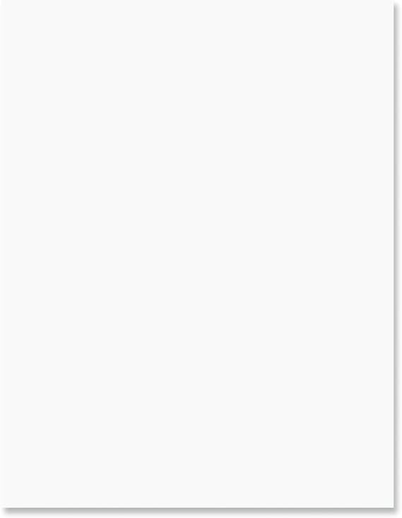 Solid White Paper Pack - Set of 25 Sheets Plain Stationery Papers, 8 1/2" x 11", Compatible Computer Paper, Second Sheet Letterhead