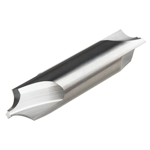 Micro 100 CRE-125-030 Corner Rounding End Mill - Double-Ended, .060 Fl, .030 Radius, .005 Max Lead-in Lenght, 18 Shank Dia, 2 OAL, Uncoated
