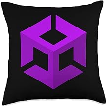 Nerdy Unity Cube Computer Programmer Program Math Teacher Throw Pillow