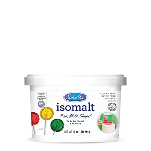 Satin Ice Isomalt Crystals for Sugar Sculptures 16oz Pail