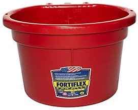 Fortiflex 8 Qt. Round Over The Fence Pail Red