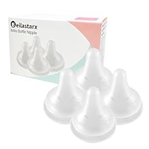 Beilastar-x Nipples for Baby Bottles 100% Soft Baby Bottle Nipples, Natural Feel Silicone Bottle Nipples, BPA-Free(9M+, LL, 4 Counts)