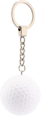 kcrygogo Real Golf Ball With Keychain Bag Pendant Decorations White Golf Ball,Keychain for Team, Sports Souvenir Favors and Gifts for Christmas or New Year