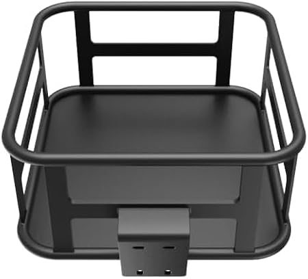 Jasion EBike Front Basket Cargo Rack for Adult Electric Bikes, Electric Bicycle Basket with Large Capacity Cargo Rack for Pet, Commuting, Shopping, Camping and Ourdoors, Easy to Install