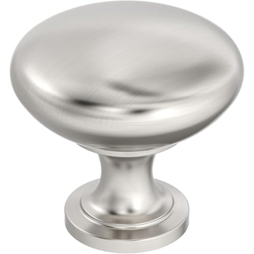 Amerock | Cabinet Knob | Satin Nickel | 1-14 inch 32 mm Diameter | Edona | Drawer Knob | Cabinet Hardware Pack of 1