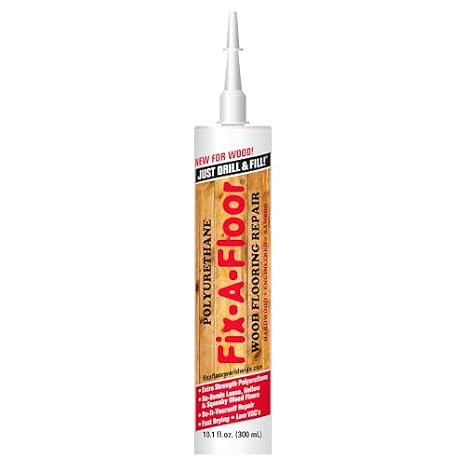Fix-A-Floor Polyurethane Wood Flooring Repair Adhesive Extra Strength for Hardwood Wood Floors 10.1 oz. Tubes *for Best Results Use The Proven Power of a Caulk Gun*