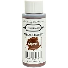 Aves Sculpt Nouveau Metal Coatings Real Metal Paint Finish 2 oz Bottle Copper Flexible, Durable, Quick-Drying, Easy to Use for Various Applications