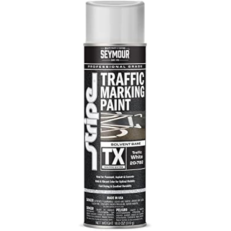 Seymour 20-782 Stripe Solvent Base Extra Traffic Marker, White