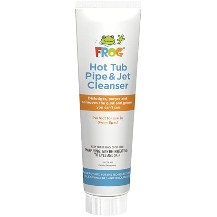 FROG Pipe & Jet Cleanser for Hot Tubs and Swim Spas - Multi-Dose, Deep-Clean Purge Cleaner Tube for Clear Water - 1 Pack