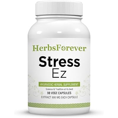Herbsforever Stress Ez Capsules Mind Focus Supplement Promotes Stress Relief 90 Capsules