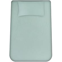 Muslin Cotton Twin XL Fitted Sheet Set,Soft and Breathable 2 Piece (1 Fitted Sheet, 1 Pillowcase) Deep Pocket Bed Sheet (Blue)