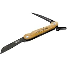 Camillus 7.5 Folder W/Marlin Spike Knife/Bamboo Handle/CARBONITRIDE TitaniumTM / AUS-8