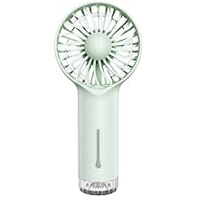 Mini Hand Held Fan with Mist, 3 Speeds USB Rechargeable Misting Fan Portable,Summer Powerful Cooling Quiet Battery Operated Small Personal Fan for Camping Makeup Office Gym Car Travel