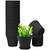 GARDIFE 20 Pack 4 inch Plant pots, planters for Indoor Plants, Flower pots, Black