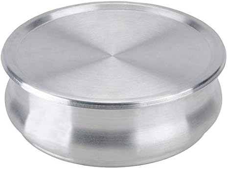TrueCraftware- 96 oz. Round 9" Aluminum Dough Pan with Cover- Stackable Proofing Dough Pan Oven Safe Pizza Dough Proofing Pan Baking Gifts for Bakers Home Kitchen Restaurants