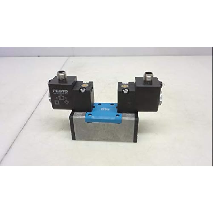 Festo Jmdh-52-d-1-m12-c -10 To 50 Degrees C, 1200 Lmin Standard Nominal Flow Rate, 2-10 Bar, 24 Vdc, 27 W, 52 Bistable, 532687, Air Solenoid Valve, Die-cast Aluminium, G14, Ip65, M12 X 1 Electric