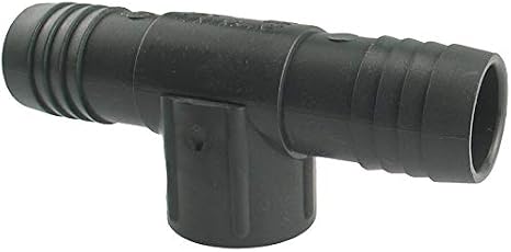 Pipe Fitting Insert Tee, Female, Poly, 1 x 1 x 3/4-In.