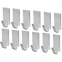Wall Mounted Coat Rack 12 Pack Wall Towel Hook Towel Rack Coat Rack Metal Hook Storage Hook for Home Bedroom Kitchen Bathroom Corridor Coat Hooks