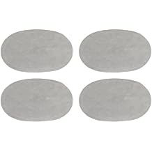 pson 2Pairs 14x9cm Oval Fabric Elbow Knee Patches, Clothing Repair Patches for Sweaters, Jackets, Jeans(Gray)