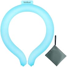 Neck CoolingTube with Insulated Bag, Reusable Frozen Neck CoolingProducts for HotWeather 1, Blue