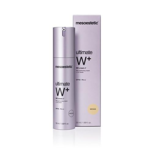 Ultimate W BB Cream - Medium Tone - SPF 50 High Protection UVA & UVB - Anti Aging - Anti Wrinkle Cream by Mesoestetic