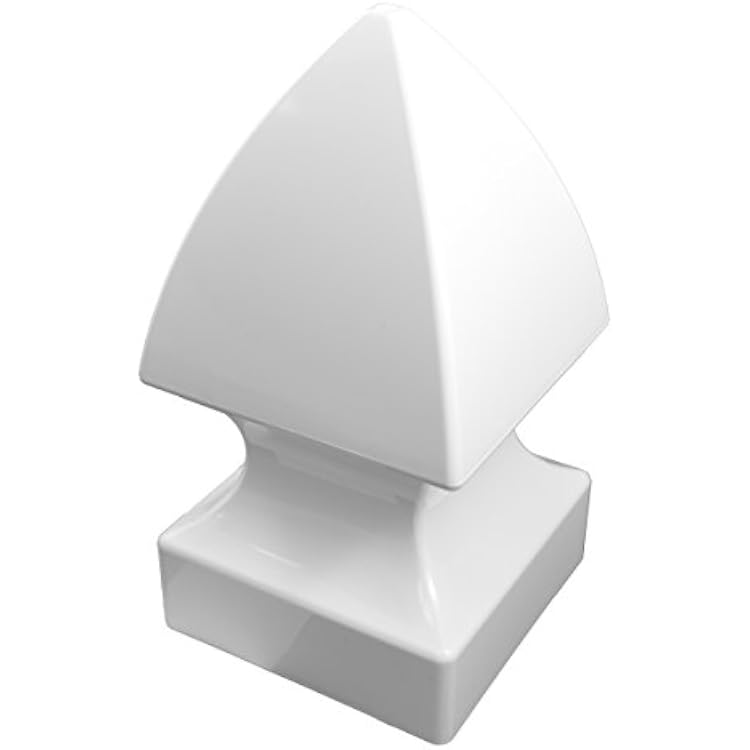 WEATHERABLES 4x4 Post Caps Weatherproof Premium Outdoor Vinyl Post Cover for Lasting Durability and Easy Installation on Vinyl Decks, Patios, Porches, or Mailbox Posts Gothic