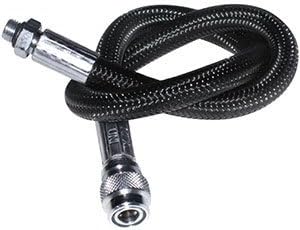 New 36 Inch Low Pressure Braided Scuba Diving BCD Hose (Black-MaxFlex)