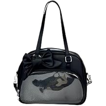 Ita Bag with Bow Pin Display Handbag Cute Kawaii Crossbody Bag PU Top Handle Purse Lolita Bag for Anime Cosplay