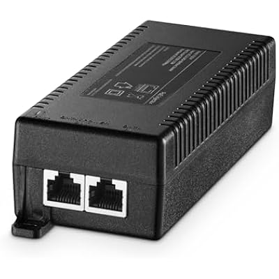 Gigabit PoE Injector 60W, YuLinca PoE Adapter Compliant with 802.3afatbt, 101001000Mbps, Plug & Play, Distance Up to 100 Meters 328 ft.