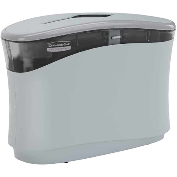 Kimberly-Clark Professional Countertop Folded Paper Towel Dispenser 55760, Soft Grey, Single-Dispensing, Space-Saving for Home & Office, 13.3x9.0x5.2 Qty 1