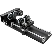 Laser Rotary Axis, 2-Phase Stepper Motor Laser Engraver Rotary Attachment Rotating Carving Fixture |2-axis with 4 Leads