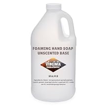 Virginia Candle Supply Foaming Hand Soap Unscented Base (64 oz Jug) - DIY Make Your Own Soap At Home - Add Any Fragrance You Desire and Add To Any Bottle with a Foaming Pump