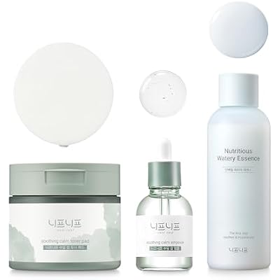 CICA Calming Hydration Set Toner Pads, Essence & Ampoule 3-Step Routine