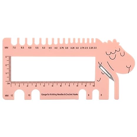 Professional Knitting Needle Gauge, Crochet Hook Sizer, Sweater Measuring Tool for Weaving, Crafting | Sweater Measuring Tool for Weaving, Crafting